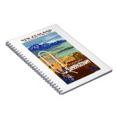 ニュージーランド・クイーンズタウン・ヴィンテージ旅行ポスター ノートブック (右側)