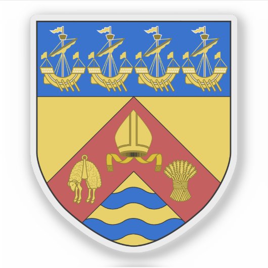 ニュージーランド・クライストチャーチの紋章 シール (正面)