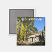 ニュージーランド、コテージ、秋(冷蔵庫用マグネット) マグネット (正面/裏面)