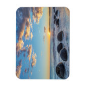 ニュージーランド、サウスアイランド、モエラキ大きい石 マグネット (縦)