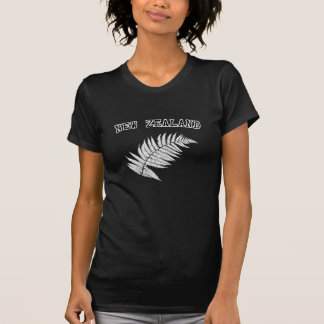 ニュージーランド シルバーファーン ブラックTシャツ Tシャツ