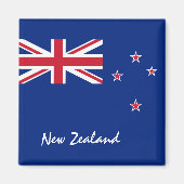 ニュージーランド&ジーランド国旗の休日、旅行/スポーツ マグネット (正面)
