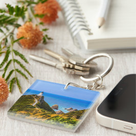 ニュージーランド，ニュージーランドポイント灯台 キーホルダー