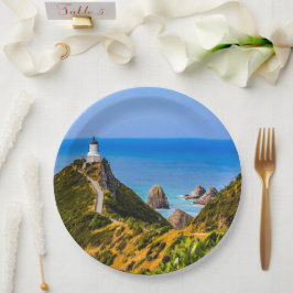 ニュージーランド，ニュージーランドポイント灯台 ペーパープレート