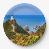 ニュージーランド，ニュージーランドポイント灯台 ペーパープレート (正面)