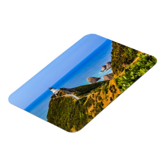 ニュージーランド，ニュージーランドポイント灯台 マグネット (左側)