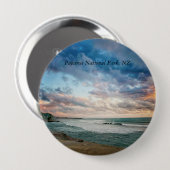 ニュージーランド・パパロア国立公園 缶バッジ (正面&裏面)