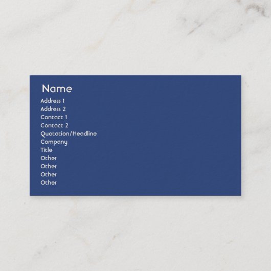ニュージーランド-ビジネス 名刺 (正面)