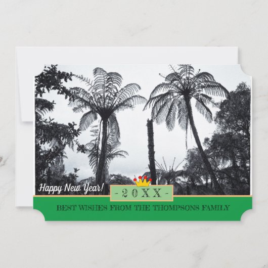 ニュージーランド・ファーン&ハッピー・ニューイヤー！カード/20XX シーズンカード (正面)