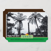 ニュージーランド・ファーン&ハッピー・ニューイヤー！カード/20XX シーズンカード (正面/裏面)