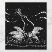 ニュージーランド・ブッシュのキウイ ワインラベル (シングルラベル)