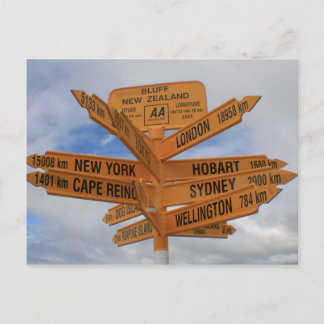 ニュージーランド，ブラフ ポストカード
