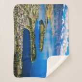 ニュージーランド、ボブのピークからクイーンズタウンを表示 シェルパブランケット (正面)