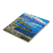 ニュージーランド、ボブのピークからクイーンズタウンを表示 タイル (側面)