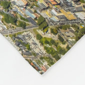 ニュージーランド、ボブのピークからクイーンズタウンを表示 フリースブランケット (角)