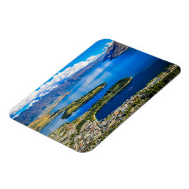 ニュージーランド、ボブのピークからクイーンズタウンを表示 マグネット