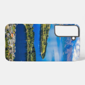 ニュージーランド、ボブのピークからクイーンズタウンを表示 SAMSUNG GALAXYケース (裏面横)