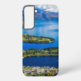 ニュージーランド、ボブズピークから望むクイーンズタウン SAMSUNG GALAXY S22+ケース