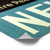 ニュージーランド~マイタピークキャンバス。 ポスター (角)