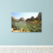 ニュージーランド、マイタピーク、ボーエン川が入る キャンバスプリント (インサイチュ (ウッドフロア))