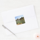 ニュージーランド、マイタピーク、ボーエン川が入る スクエアシール (封筒)