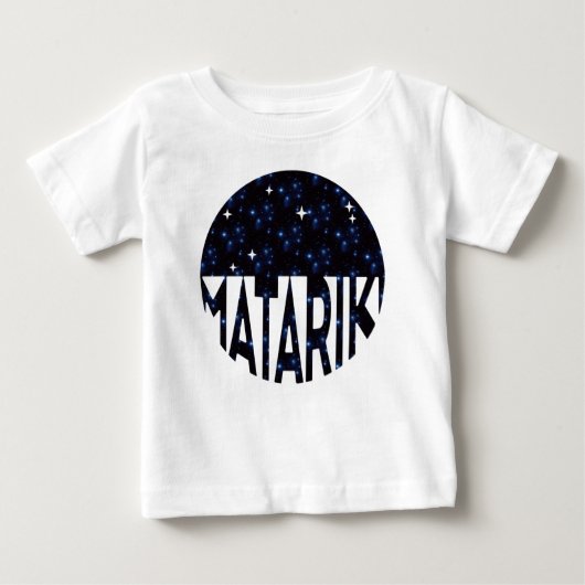 ニュージーランド マオリの七姉妹 マタリキ 2b ベビーTシャツ (正面)