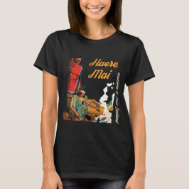 ニュージーランド マオリ アート ハエレ マイ トラベル Tシャツ
