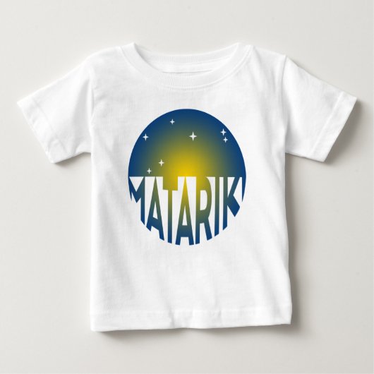 ニュージーランド マタリキ マオリ 2a ベビーTシャツ (正面)