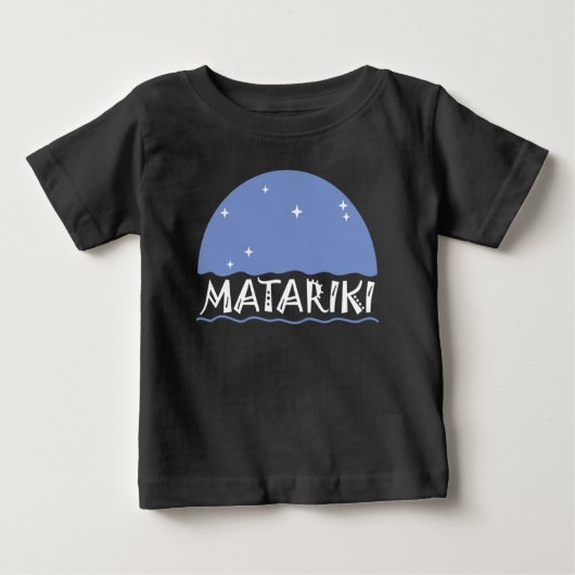 ニュージーランド マタリキ 七姉妹 1a ベビーTシャツ (正面)