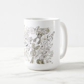 ニュージーランド，マ刺激を受けたオリの文化コーヒーマグ コーヒーマグカップ (正面右)