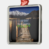 ニュージーランド、メリークリスマス。 メタルオーナメント (左)