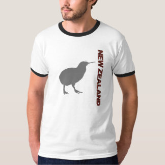 ニュージーランド モダン キウイ メンズ リンガーTシャツ Tシャツ
