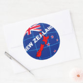 ニュージーランド ラウンドシール (封筒)