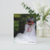 ニュージーランド、ワイルドウォーターラフティング/ホリデー ポストカード (スタンド正面)