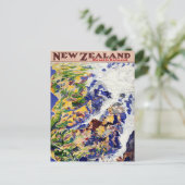 ニュージーランド ヴィンテージ トラベル ポスター ポストカード (スタンド正面)