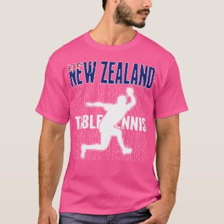 ニュージーランド 卓球 愛好家 ジャージ キウイ Tシャツ
