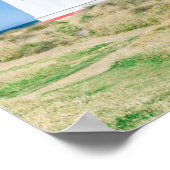 ニュージーランド、南の島、キャリンズ、ワイパパ ポスター (角)