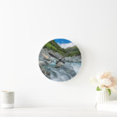 ニュージーランド、南島、志望山 ラウンド壁時計 (ホーム)