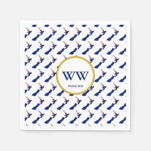 ニュージーランド 祝賀会 誕生日 伝統 祭り スタンダードカクテルナプキン (正面)