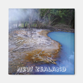 ニュージーランド、自然の色(冷蔵庫用マグネット) マグネット