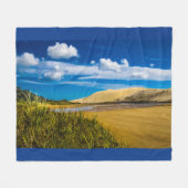 ニュージーランド、90マイルビーチ付近の流速 フリースブランケット (正面(横))