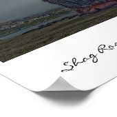 ニュージーランド、Christchurch、Sumner、Shag Rock ポスター (角)