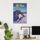ニュージーランド Mt Hutt スノーボード旅行ポスター ポスター (ホームオフィス)