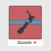 ニュージーランドAOTEAROAカントリーブラックレッドブルーNZ シール (シート)