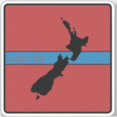 ニュージーランドAOTEAROAカントリーブラックレッドブルーNZ シール (正面)