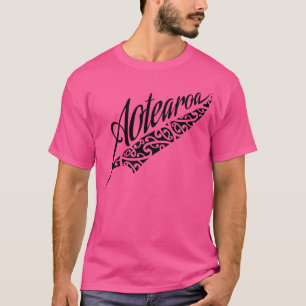 ニュージーランドAotearoa Kiwi Fernオールブラックスタトゥー Tシャツ