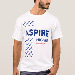 ニュージーランドASPIRE HIGHER CHRISTIAN聖なる書物、 経典 Tシャツ