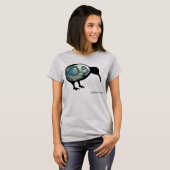 ニュージーランドKIWIブラックシャイニーパウアファーンコルトニュージーランド Tシャツ (正面フル)