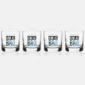 ニュージーランドKIWI AS BRO BBQ ウイスキーグラス (裏面)