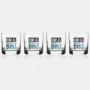 ニュージーランドKIWI AS BRO BBQ ウイスキーグラス
